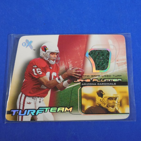 2001 SKYBOX E-X2001 JAKE PLUMMER TURF TEAM GAME USED TURF RELIC CARDINALS