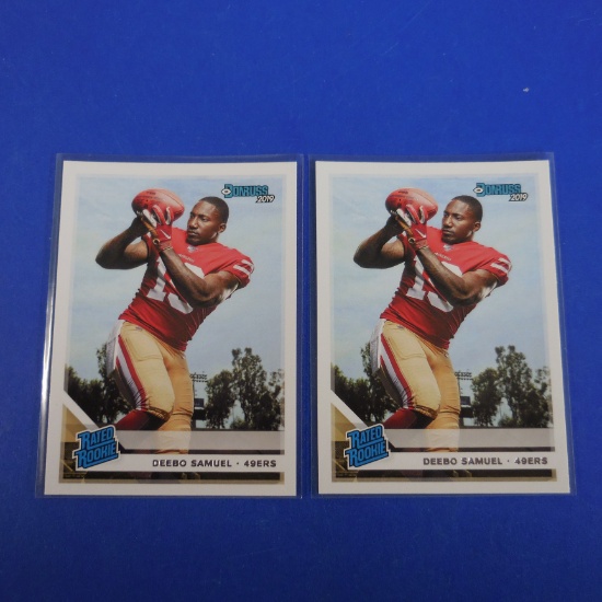 2019 DONRUSS DEEBO SAMUEL RATED ROOKIE CARD RC LOT 49ERS