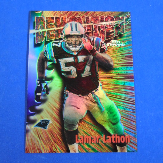 1997 TOPPS CHROME LAMAR LATHON SEASONS BEST REFRACTOR PANTHERS