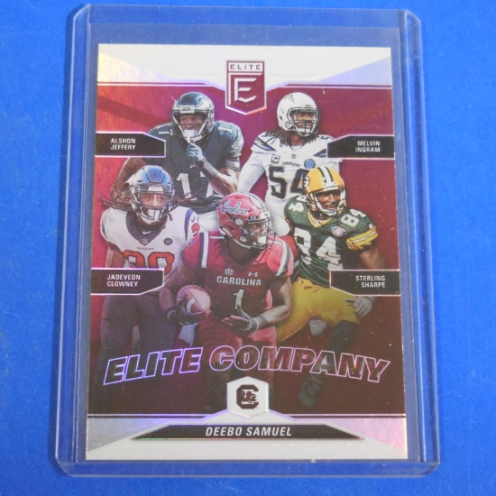 2019 DONRUSS ELITE DEEBO SAMUEL ELITE COMPANY ROOKIE CARD HOLO