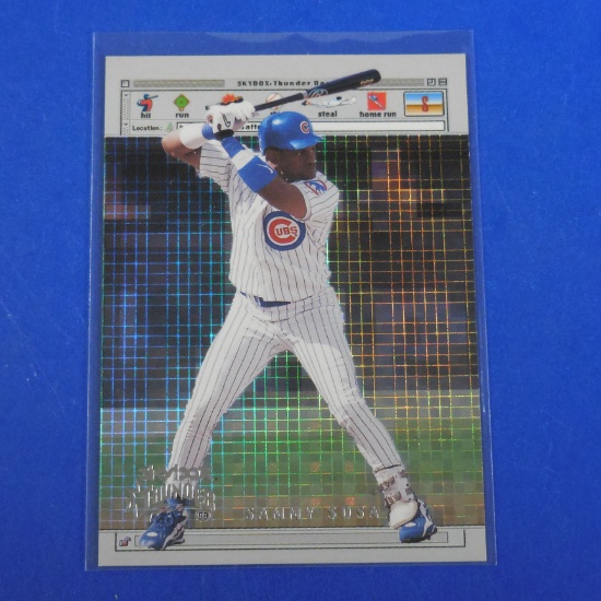 1999 SKYBOX THUNDER SAMMY SOSA BATTERZ DOT COM HOLO CUBS