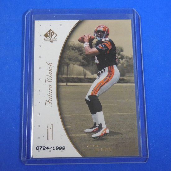 1999 UPPER DECK SP AUTHENTIC AKILI SMITH ROOKIE CARD #D 0724/1999 BENGALS