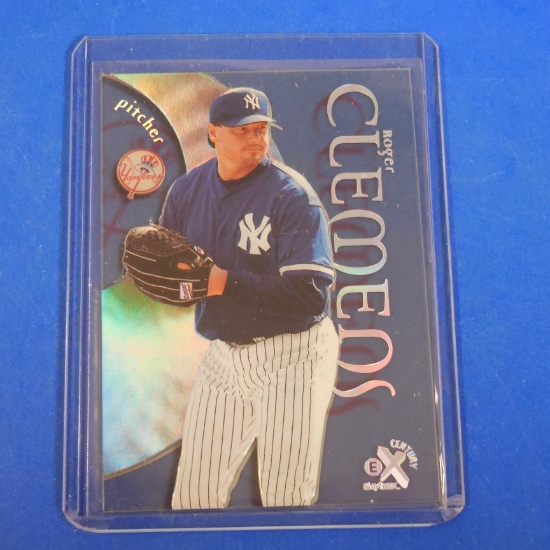 1999 SKYBOX E-X CENTURY ROGER CLEMENS YANKEES