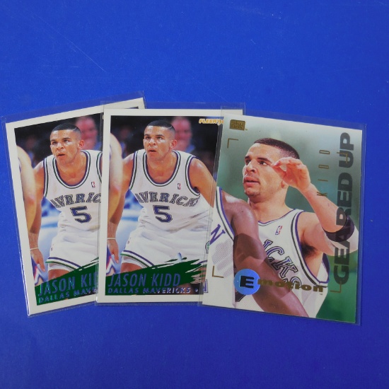 1994-95 FLEER / SKYBOX JASON KIDD ROOKIE CARD RC LOT MAVERICKS