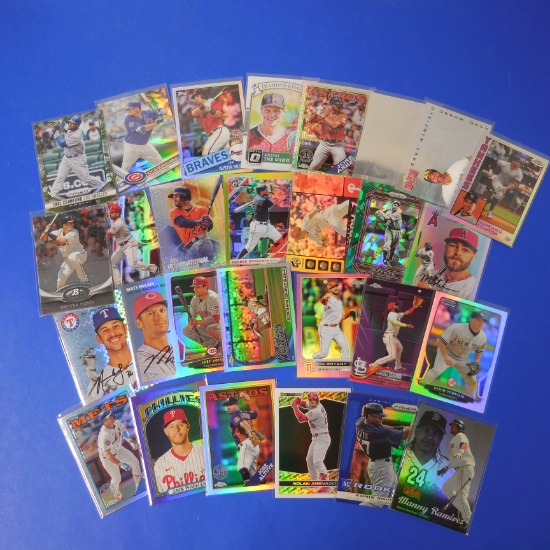 AMAZING BASEBALL REFRACTOR / HOLOFOIL CARD LOT MUST SEE LOADED WITH STARS
