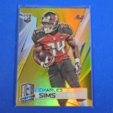 2014 PANINI SPECTRA CHARLES SIMS GOLD PRIZM ROOKIE CARD #D 24/25 BUCCANEERS