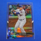 2018 BOWMAN CHROME TODD FRAZIER BLUE REFRACTOR #D 004/150 METS