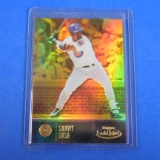 2001 TOPPS GOLD LABEL SAMMY SOSA CLASS 1 REFRACTOR GOLD #D 745/999 CUBS