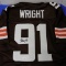 FELIX WRIGHT AUTOGRAPHED JERSEY JSA COA BROWNS