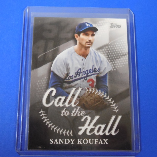 2025 TOPPS CALL TO THE HALL INSERT CARD SANDY KOUFAX DODGERS