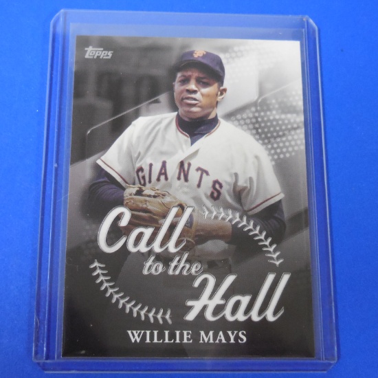 2025 TOPPS CALL TO THE HALL INSERT CARD WILLIE MAYS GIANTS