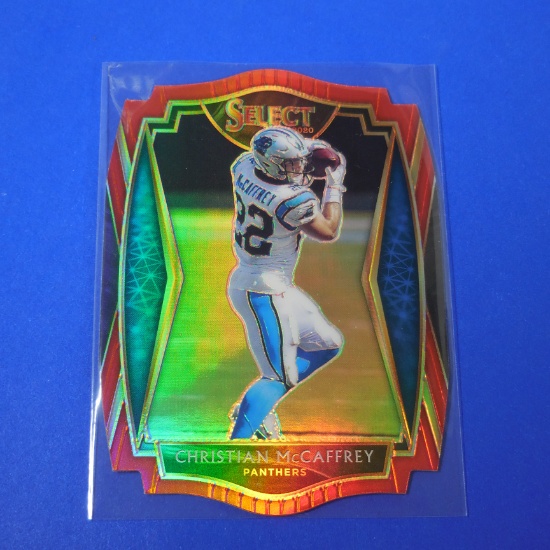 2020 PANINI SELECT CHRISTIAN MCCAFFREY RED DIE CUT PRIZM PANTHERS