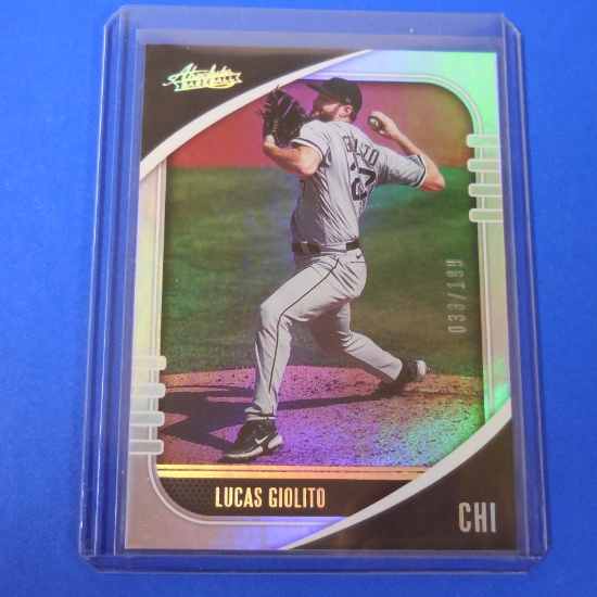 2021 PANINI ABSOLUTE LUCAS GIOLITO SPECTRUM HOLO #D 033/199 WHITE SOX