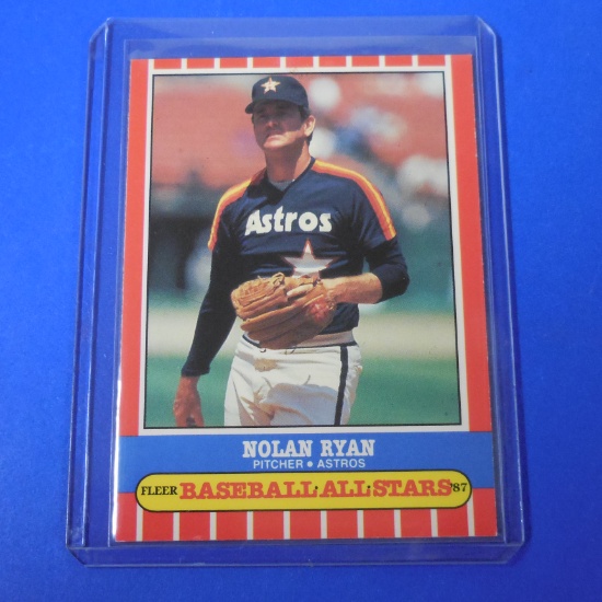 1987 FLEER BASEBALL ALL STARS NOLAN RYAN ASTROS