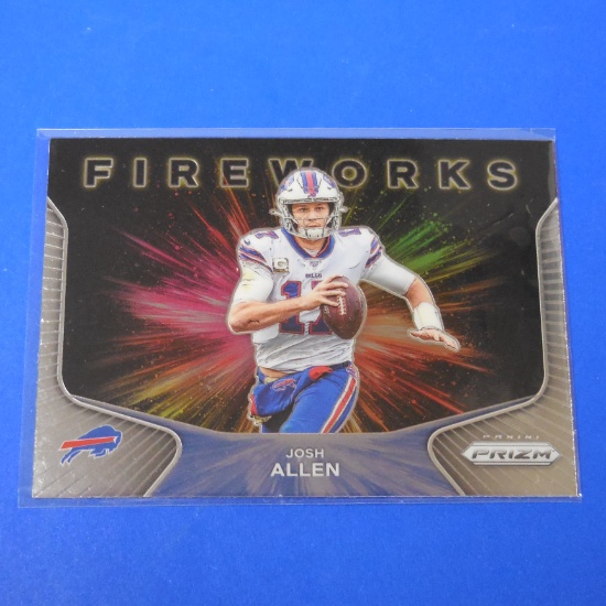2020 PANINI PRIZM JOSH ALLEN FIREWORKS BILLS