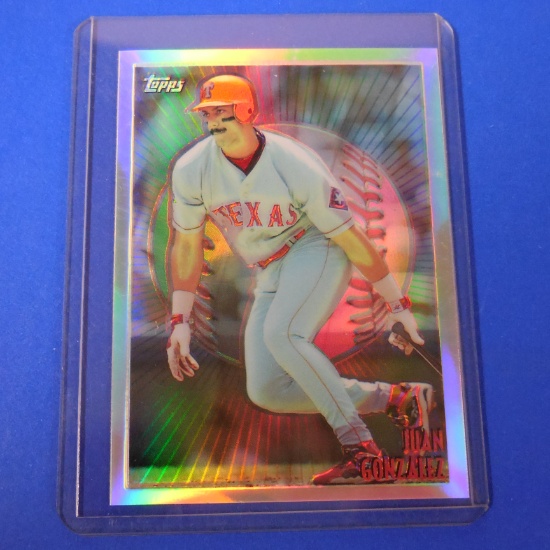 1998 TOPPS JUAN GONZALEZ MYSTERY FINEST REFRACTOR RANGERS
