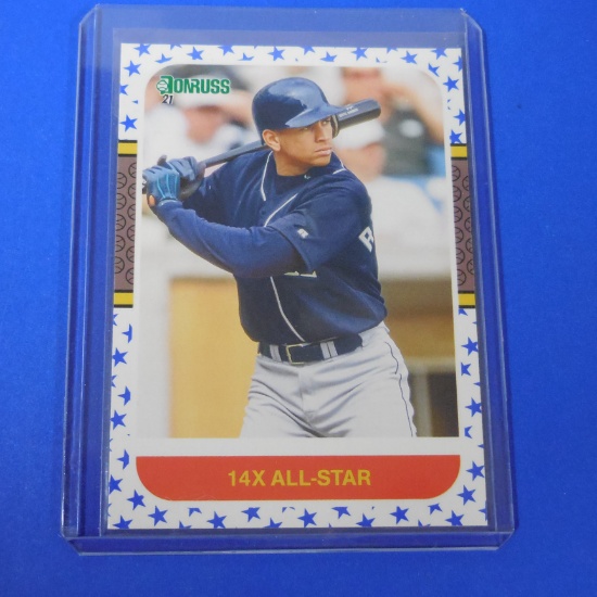 2021 DONRUSS ALEX RODRIGUEZ 14X ALL STAR NAME VARIATION INDEPENDENCE DAY PARALLEL SP