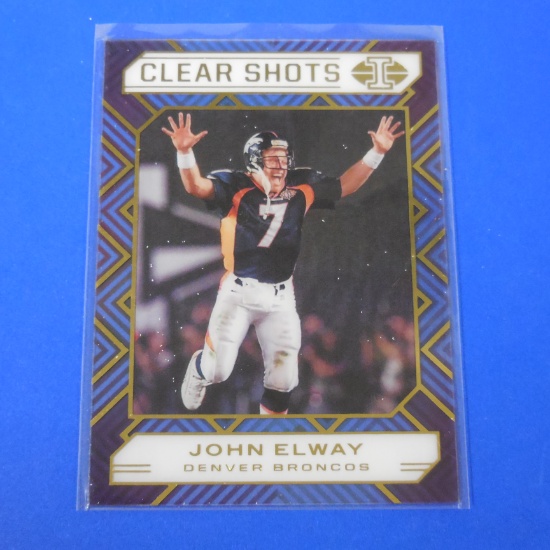 2020 PANINI ILLUSION JOHN ELWAY CLEAR SHOTS BRONCOS