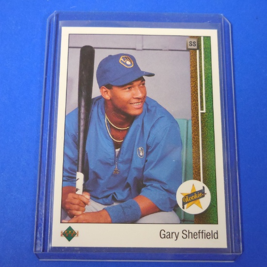 1989 UPPER DECK GARY SHEFFIELD ROOKIE CARD BREWERS