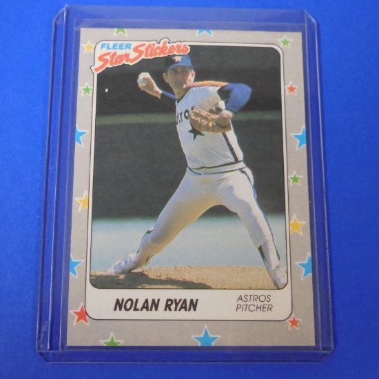1988 FLEER ALL STAR STICKERS NOLAN RYAN ASTROS