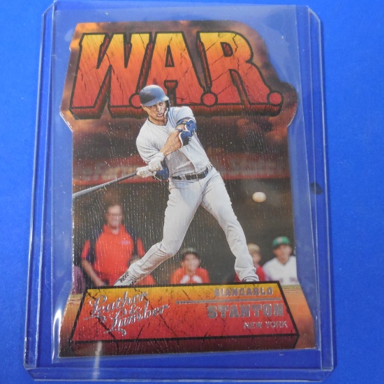 2019 PANINI LEATHER LUMBER GIANCARLO STANTON WAR DIE CUT