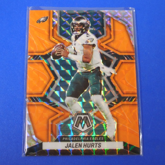 2022 PANINI MOSAIC JALEN HURTS ORANGE MOSAIC PRIZM EAGLES