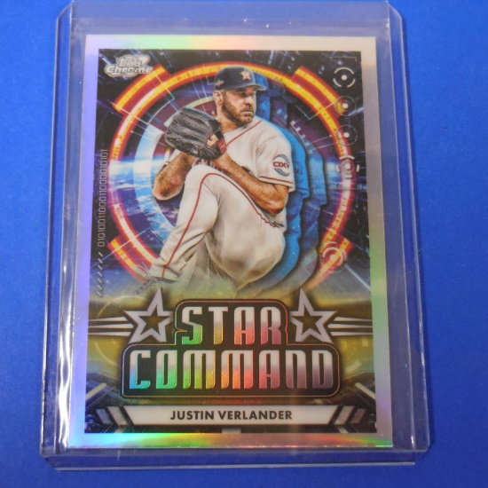 2024 TOPPS CHROME COSMIC JUSTIN VERLANDER STAR COMMAND REFRACTOR