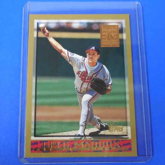 1998 TOPPS BASEBALL GREG MADDUX MINTED IN COOPERSTOWN SP