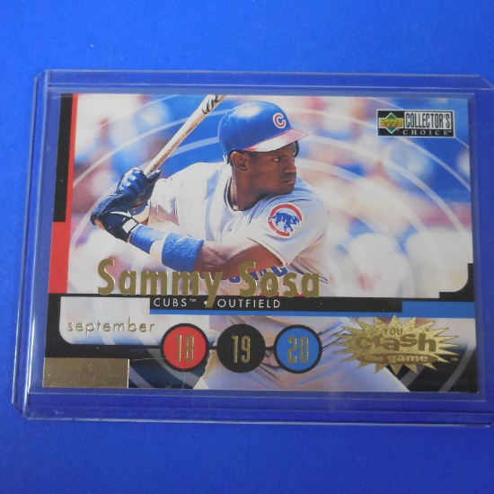 1998 UPPER DECK COLLECTORS CHOICE SAMMY SOSA YOU CRASH THE GAME GOLD CUBS