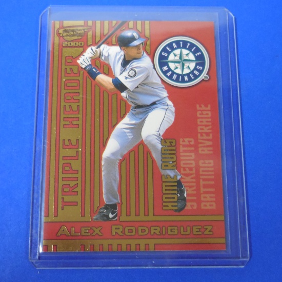 2000 PACIFIC REVOLUTION ALEX RODRIGUEZ TRIPLE HEADER MARINERS
