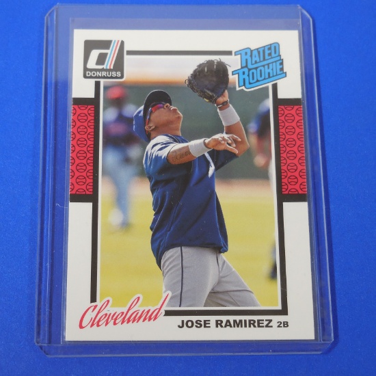 2014 DONRUSS JOSE RAMIREZ RETRO RATED ROOKIE CARD