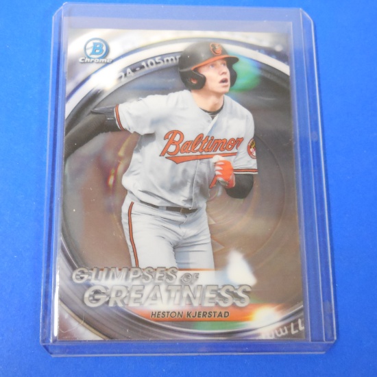 2020 BOWMAN CHROME HESTON KJERSTAD GLIMPSES OF GREATNESS