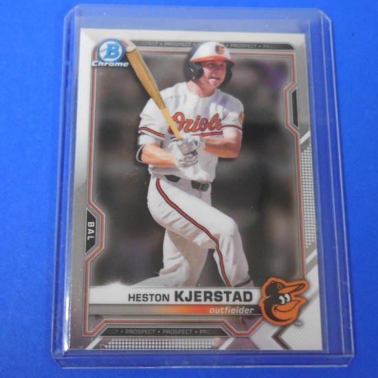 2021 BOWMAN CHROME HESTON KJERSTAD PROSPECT CARD