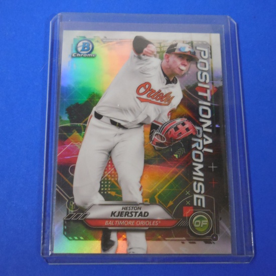 2021 BOWMAN CHROME HESTON KJERSTAD POSITIONAL PROMISE REFRACTOR