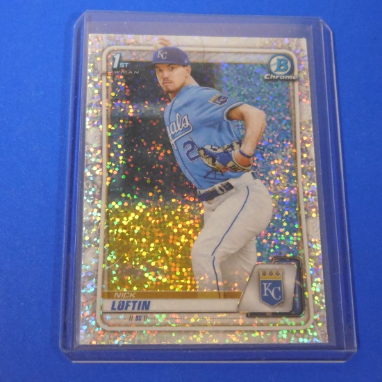 2020 BOWMAN CHROME NICK LOFTIN SPECKLE REFRACTOR ROOKIE CARD