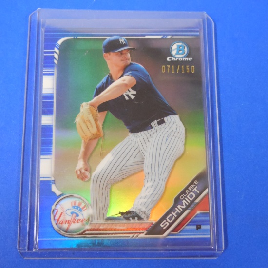 2019 BOWMAN CHROME CLARKE SCHMIDT BLUE REFRACTOR #D 071/150