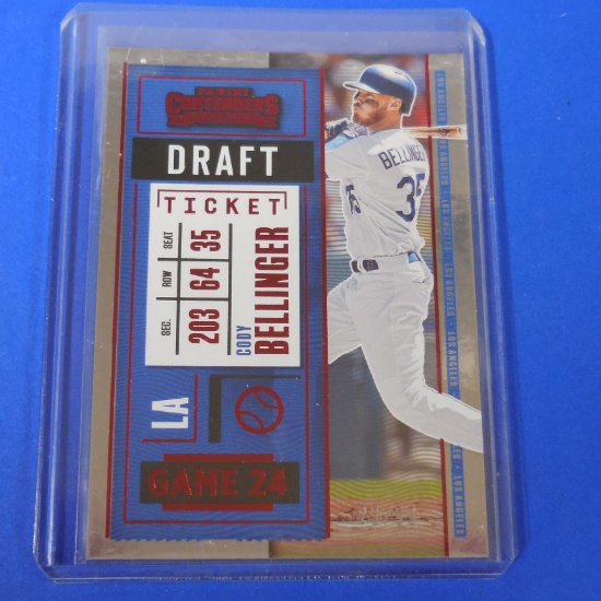 2020 CONTENDERS CODY BELLINGER SILVER HOLO #D 23/99