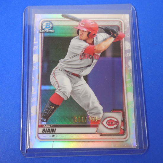 2020 BOWMAN CHROME MIKE SIANI REFRACTOR #D/500