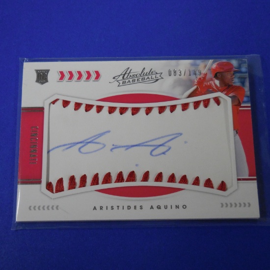 2020 ABSOLUTE ARISTIDES AQUINO AUTOGRAPHED ROOKIE CARD