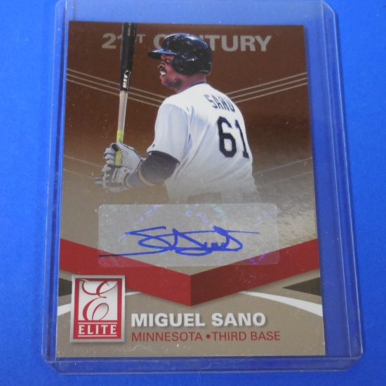 2015 DONRUSS ELITE MIGUEL SANO 21ST CENTURY SIGNATURES AUTOGRAPH CARD