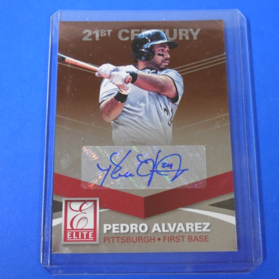 2015 DONRUSS ELITE PEDRO ALVAREZ AUTOGRAPHED CARD 21ST CENTURY SIGNATURES
