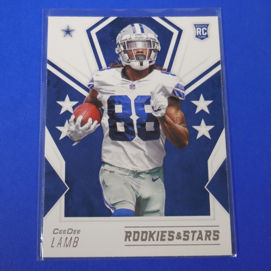 2020 PANINI ROOKIES STARS CEEDEE LAMB ROOKIE CARD COWBOYS