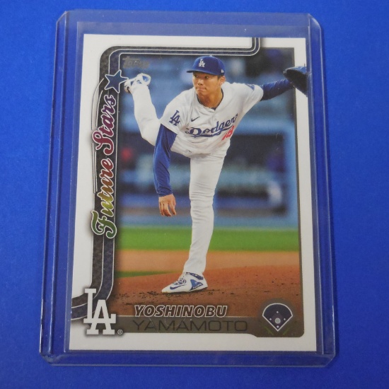 2025 TOPPS YOSHINOBU YAMAMOTO FUTURE STARS