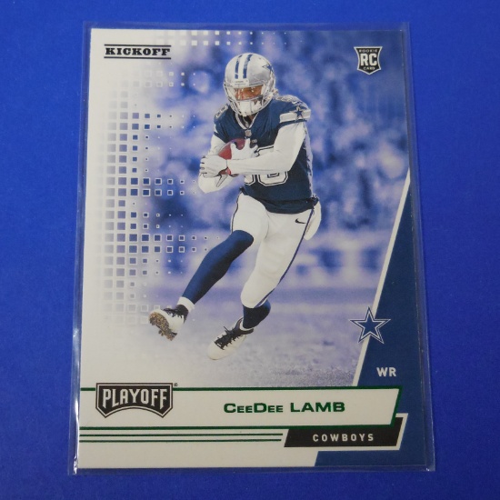 2020 PLAYOFF CEEDEE LAMB ROOKIE CARD KICKOFF VARIATION COWBOYS