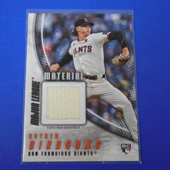 2025 TOPPS HAYDEN BIRDSONG JERSEY ROOKIE CARD