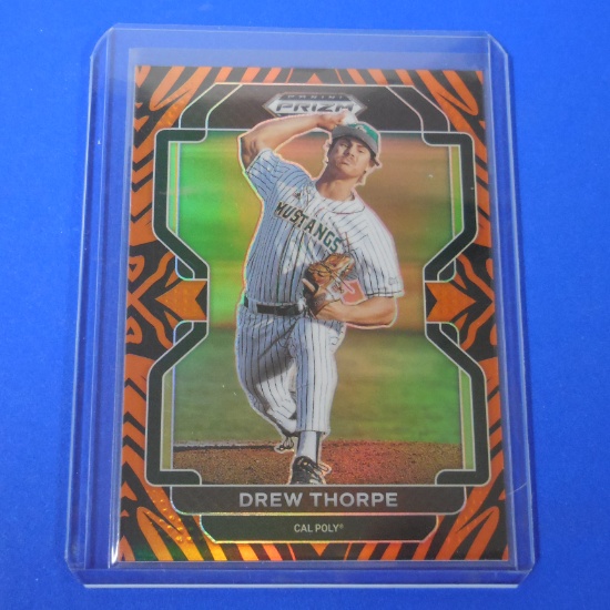 2022 PANINI PRIZM DREW THORPE TIGER STRIPE PRIZM #D 89/99