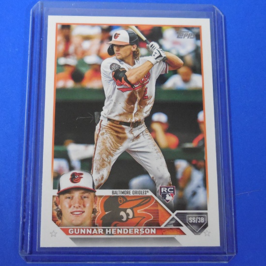 2023 TOPPS GUNNAR HENDERSON ROOKIE CARD