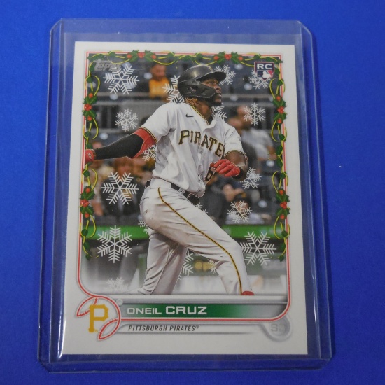 2022 TOPPS HOLIDAY ONEIL CRUZ ROOKIE CARD
