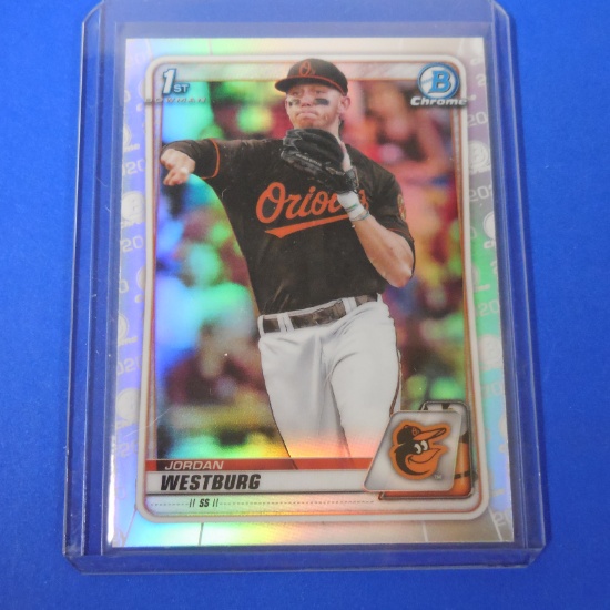 2020 BOWMAN CHROME JORDAN WESTBURG REFRACTOR ROOKIE CARD
