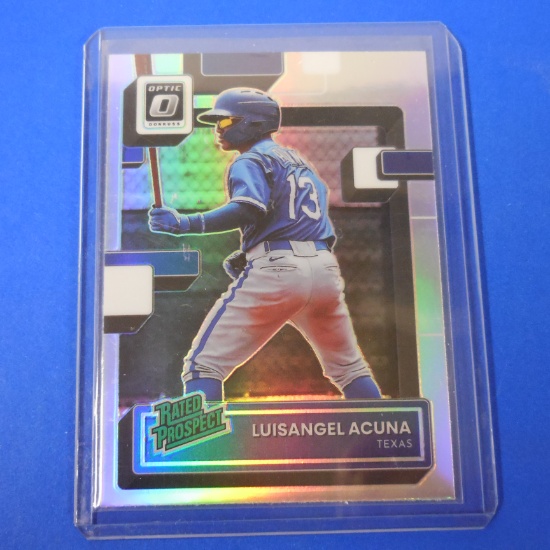 2022 DONRUSS OPTIC LUISANGEL ACUNA HOLO PRIZM RATED ROOKIE CARD